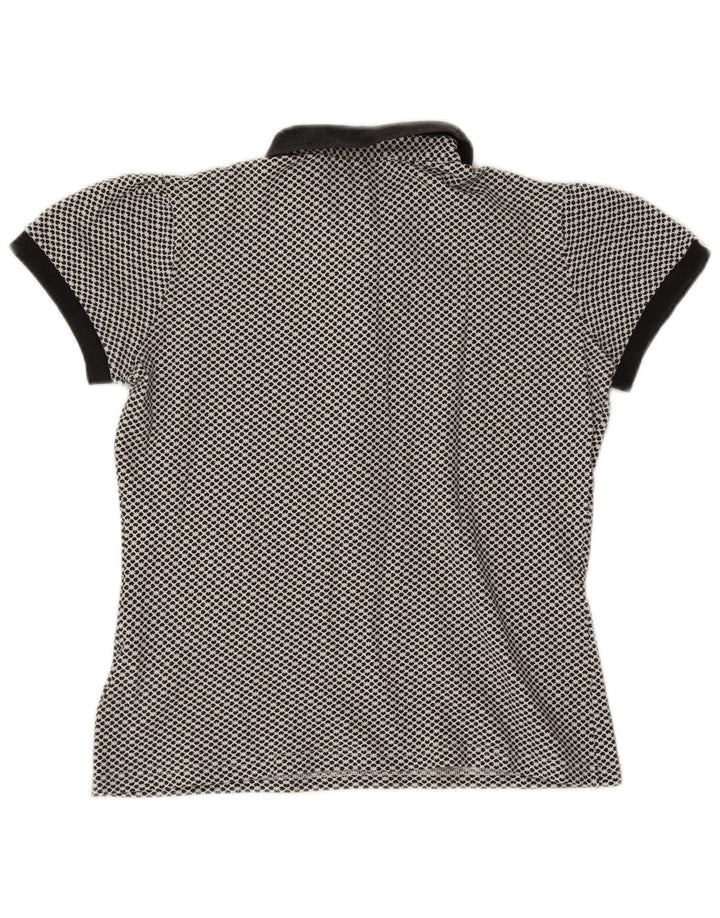 Polo da donna FRED PERRY UK 12 cotone floreale blu navy medio