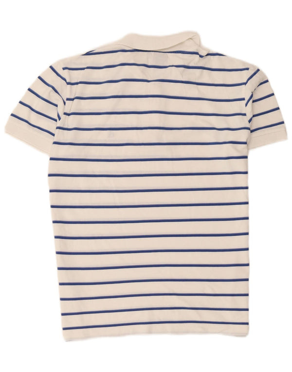 Polo da uomo Calvin Klein grande in cotone a righe bianche