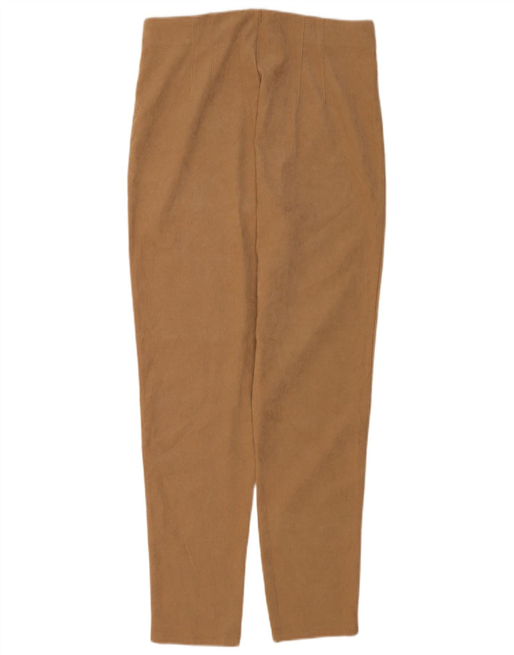 Pantaloni casual slim da donna Zara grandi W30 L28 marroni