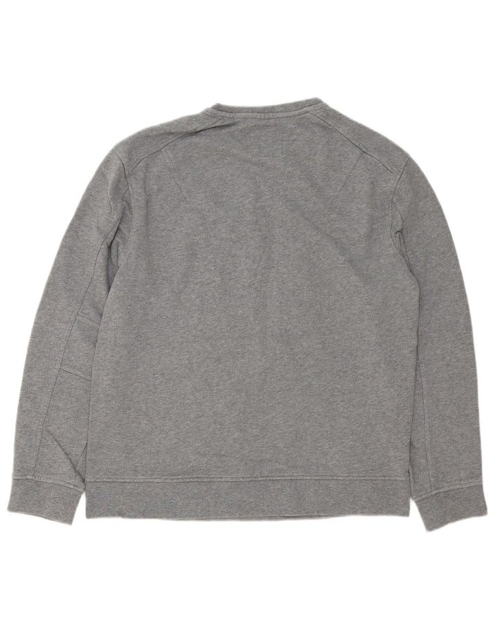 Armani Exchange Felpa grafica da uomo in cotone grigio medio