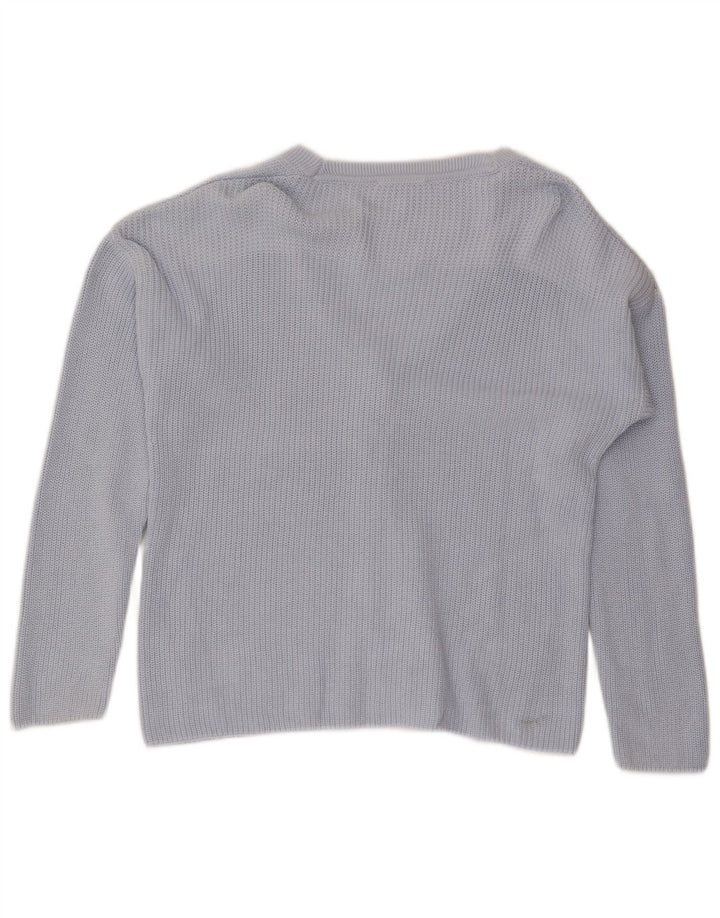 Maglione cardigan da donna Tommy Hilfiger UK 14 Cotone blu medio