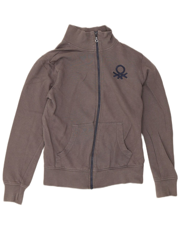 Giacca Top Tuta Bambina Benetton 13-14 Anni 3XL Cotone Grigio