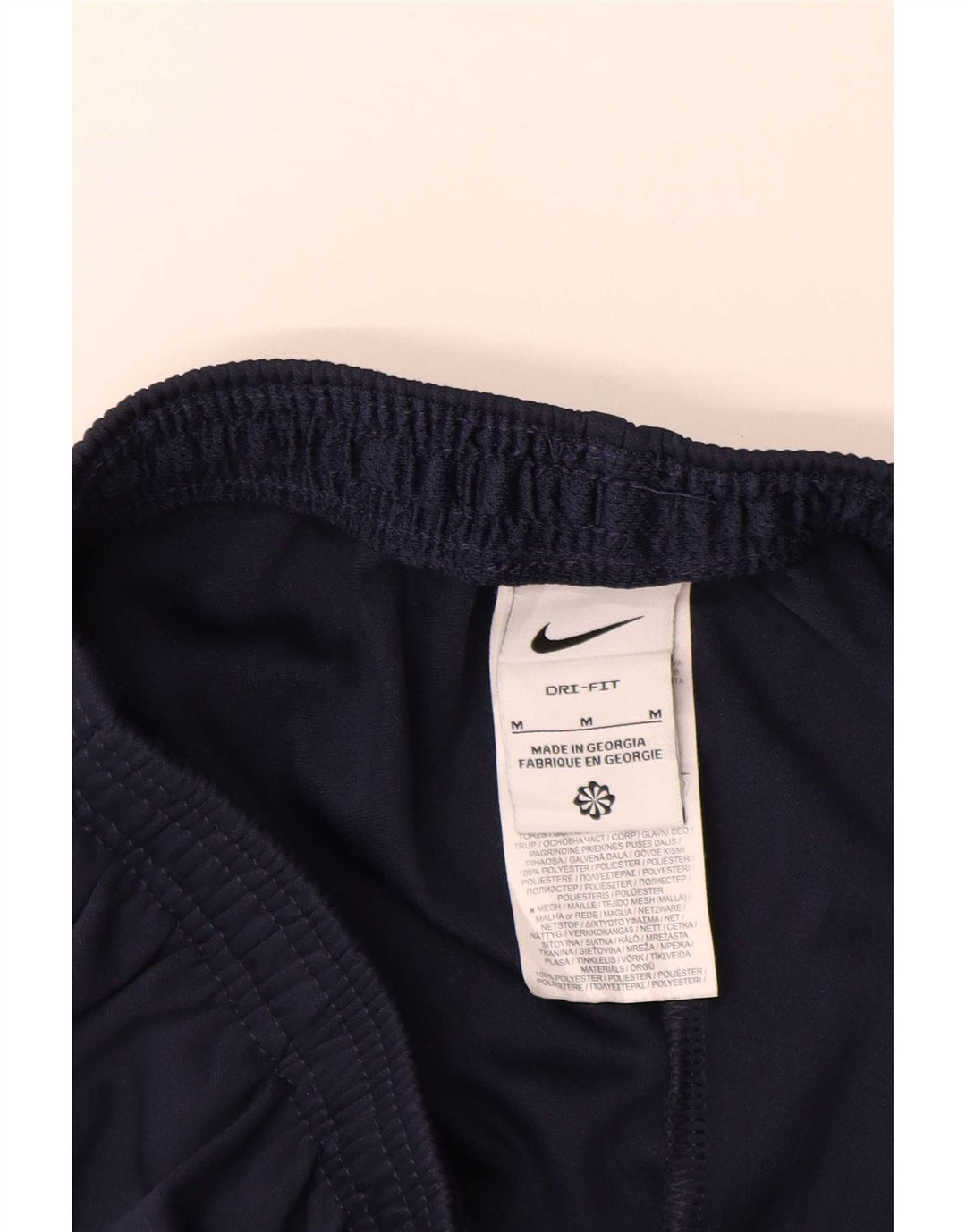 Pantaloni da tuta Nike da uomo in poliestere color block medio blu navy