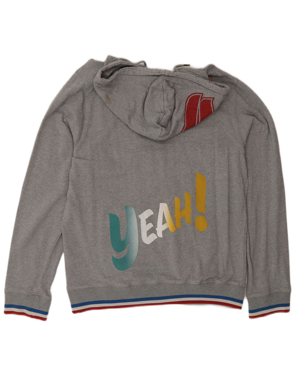 Felpa con cappuccio grafica Diesel 55DSL da uomo XL grigia