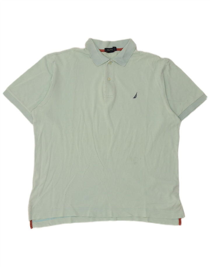 Polo da uomo Nautica in cotone verde medio