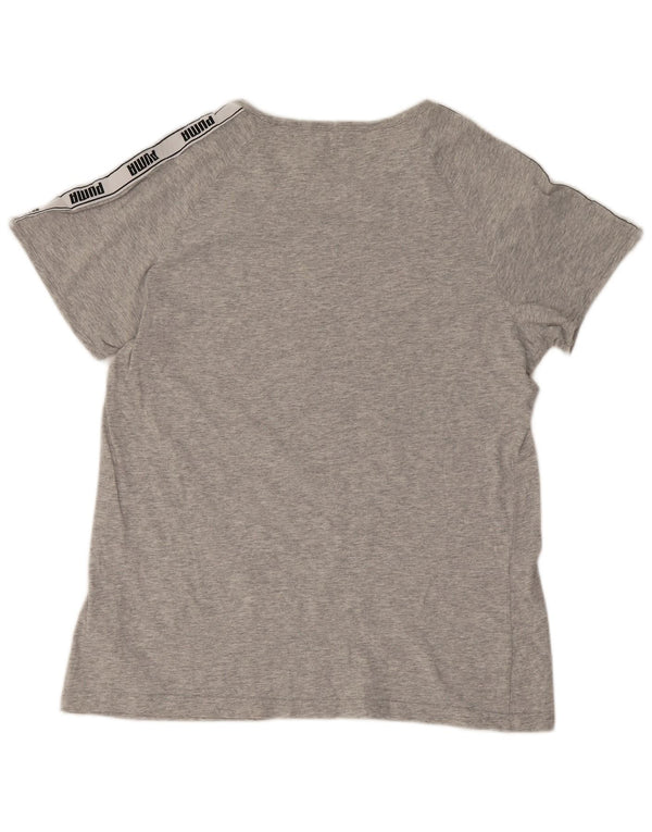 T-shirt grafica da donna Puma UK 14 Large Grigio Colourblock