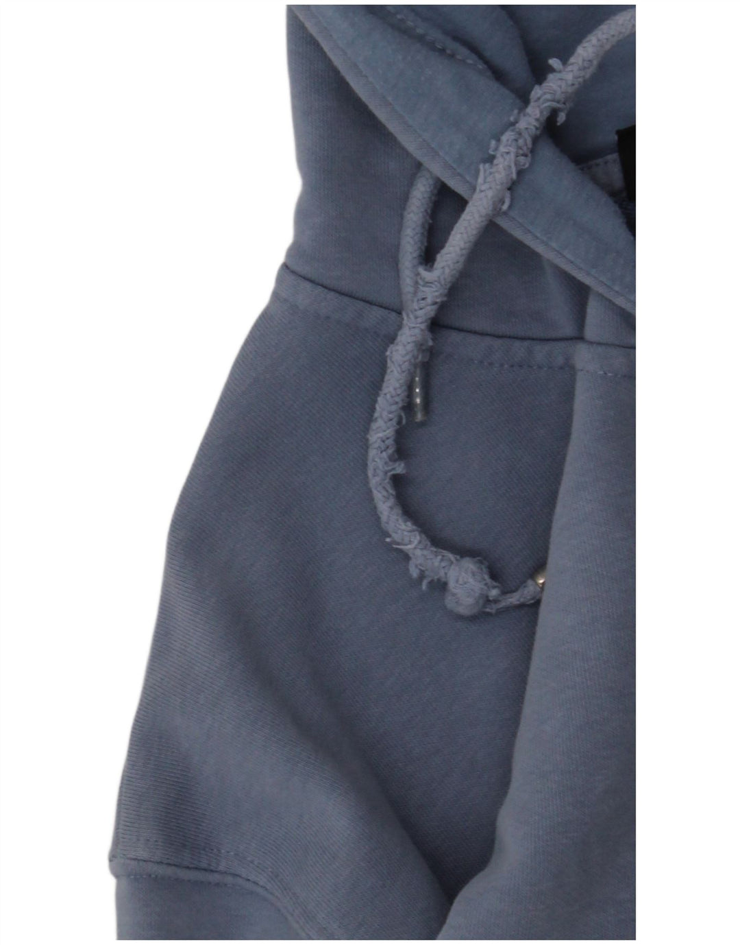 ELEVEN DEGREES Maglione con cappuccio e zip da uomo piccolo in cotone blu