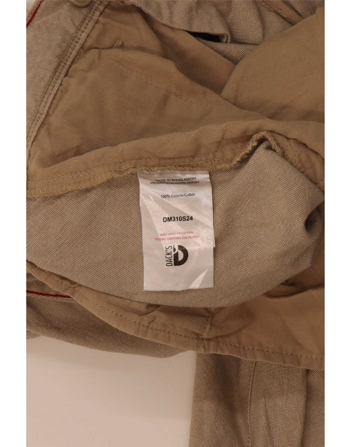Pantaloncini cargo da uomo Dack's IT 48 Medium W32 Cotone beige