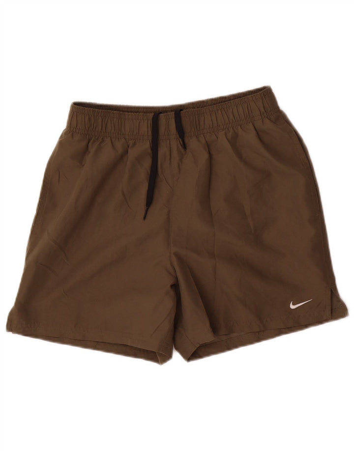 Pantaloncini sportivi Nike da uomo piccoli in poliestere kaki