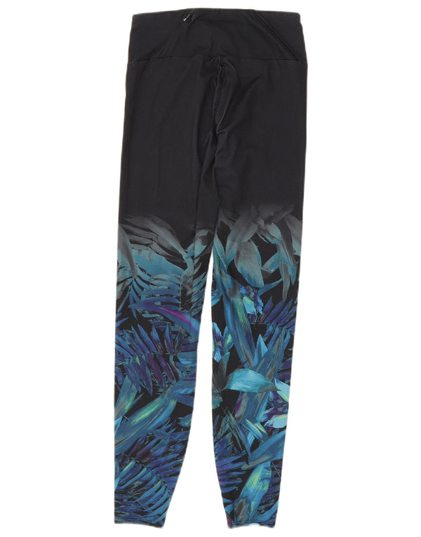Leggings da donna Marks & Spencer UK 8 Small Poliestere floreale nero