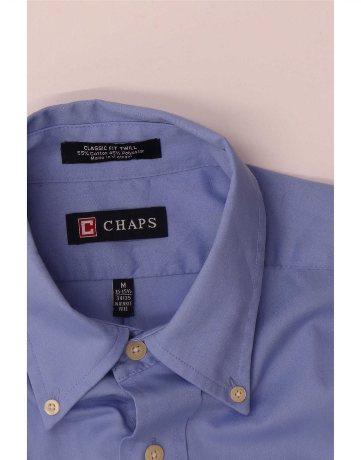 Camicia Chaps da uomo vestibilità classica taglia 15 1/2 cotone blu medio