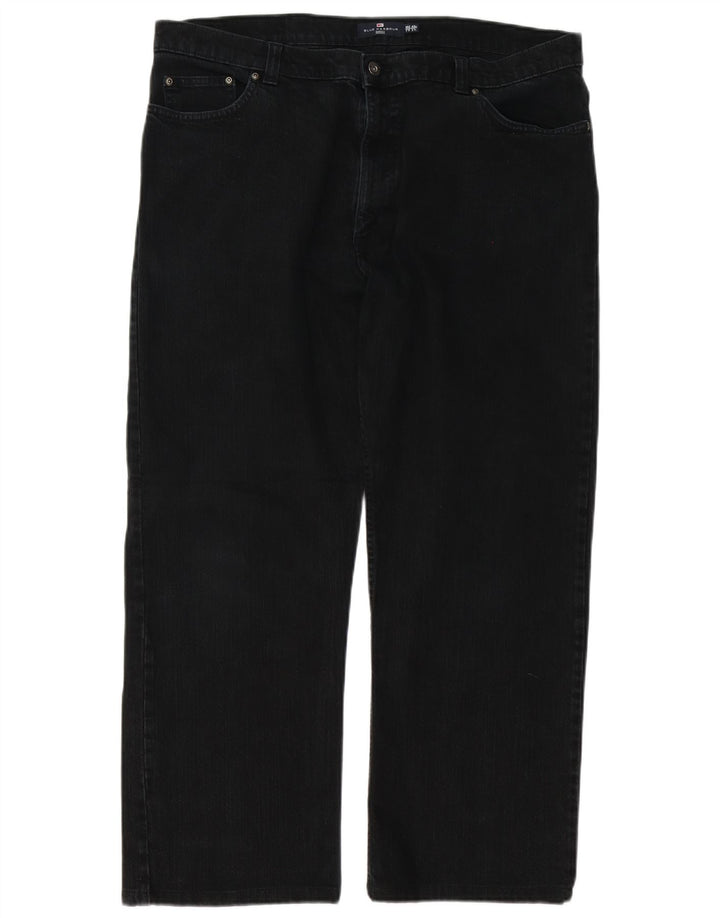 Jeans dritti da uomo Marks & Spencer Blue Harbour W40 L28 cotone nero