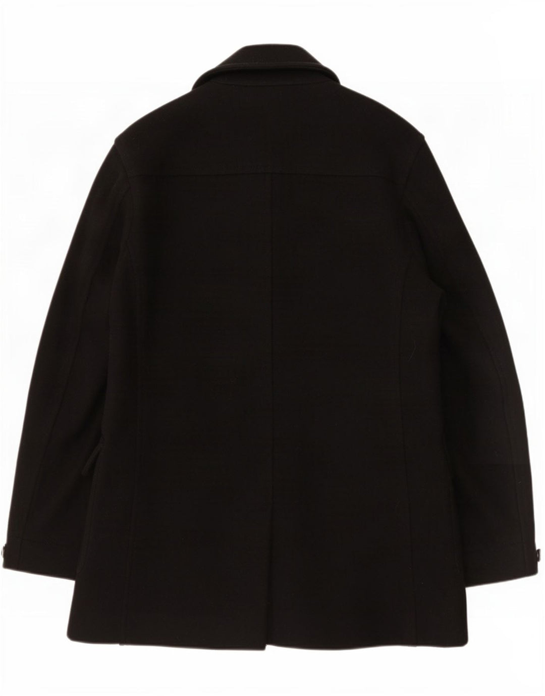 Cappotto da marinaio da uomo Calvin Klein Jeans UK 40 grande lana nera
