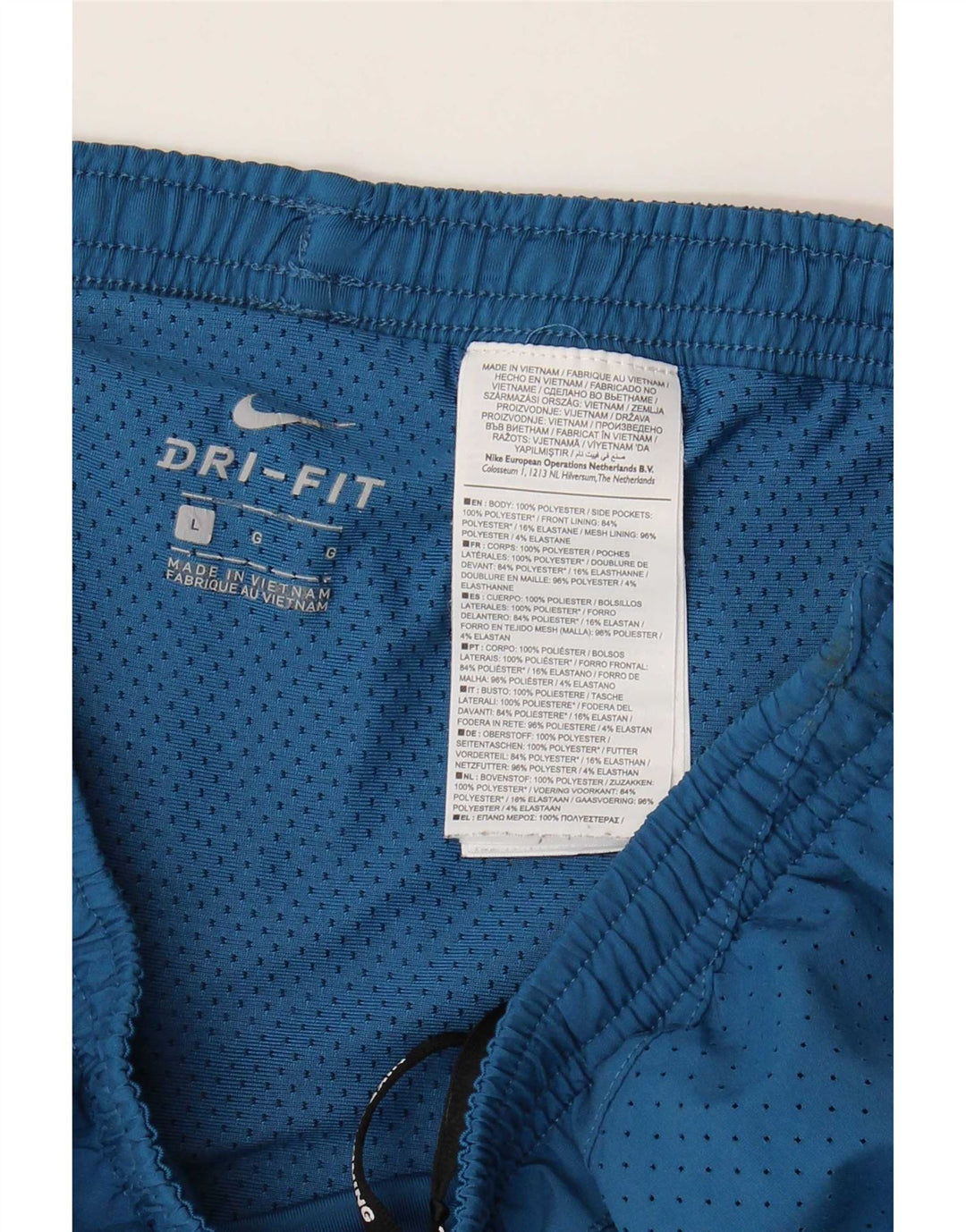 Pantaloncini sportivi Nike Dri Fit da uomo, grandi, in poliestere blu