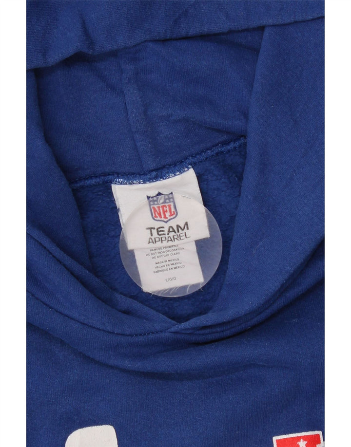 Felpa con cappuccio grafica da uomo NFL grande in cotone blu