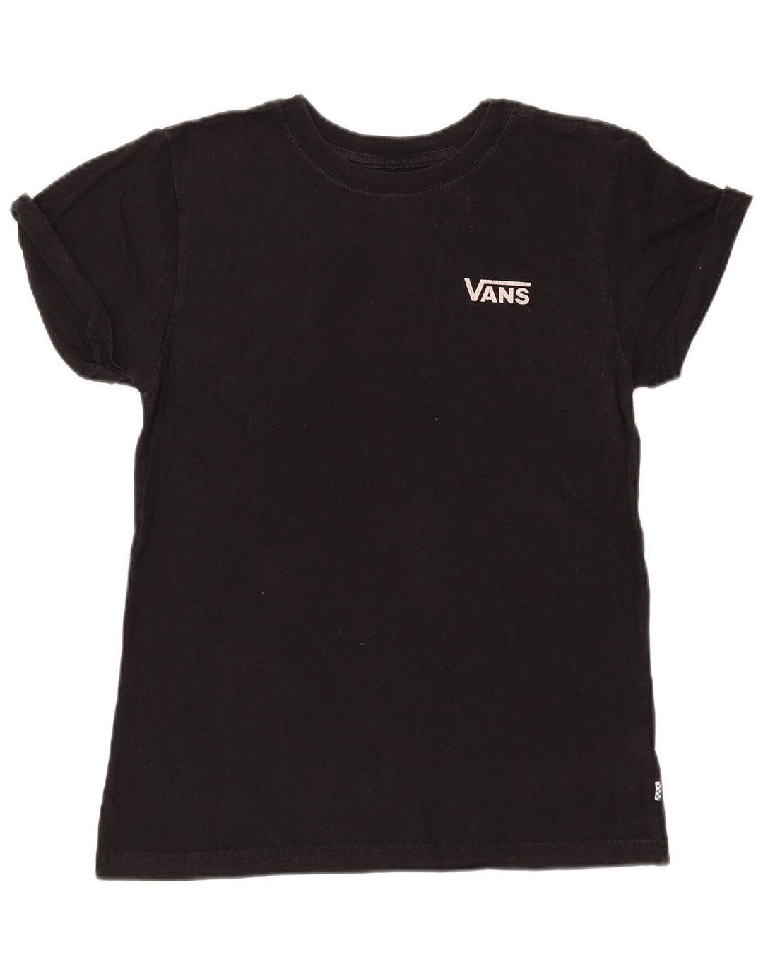 T-shirt grafica da donna VANS Top UK 12 cotone floreale nero medio