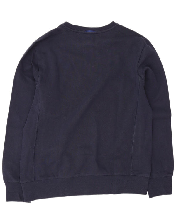 Felpa grafica da uomo Lotto Maglione XL Blu navy in cotone