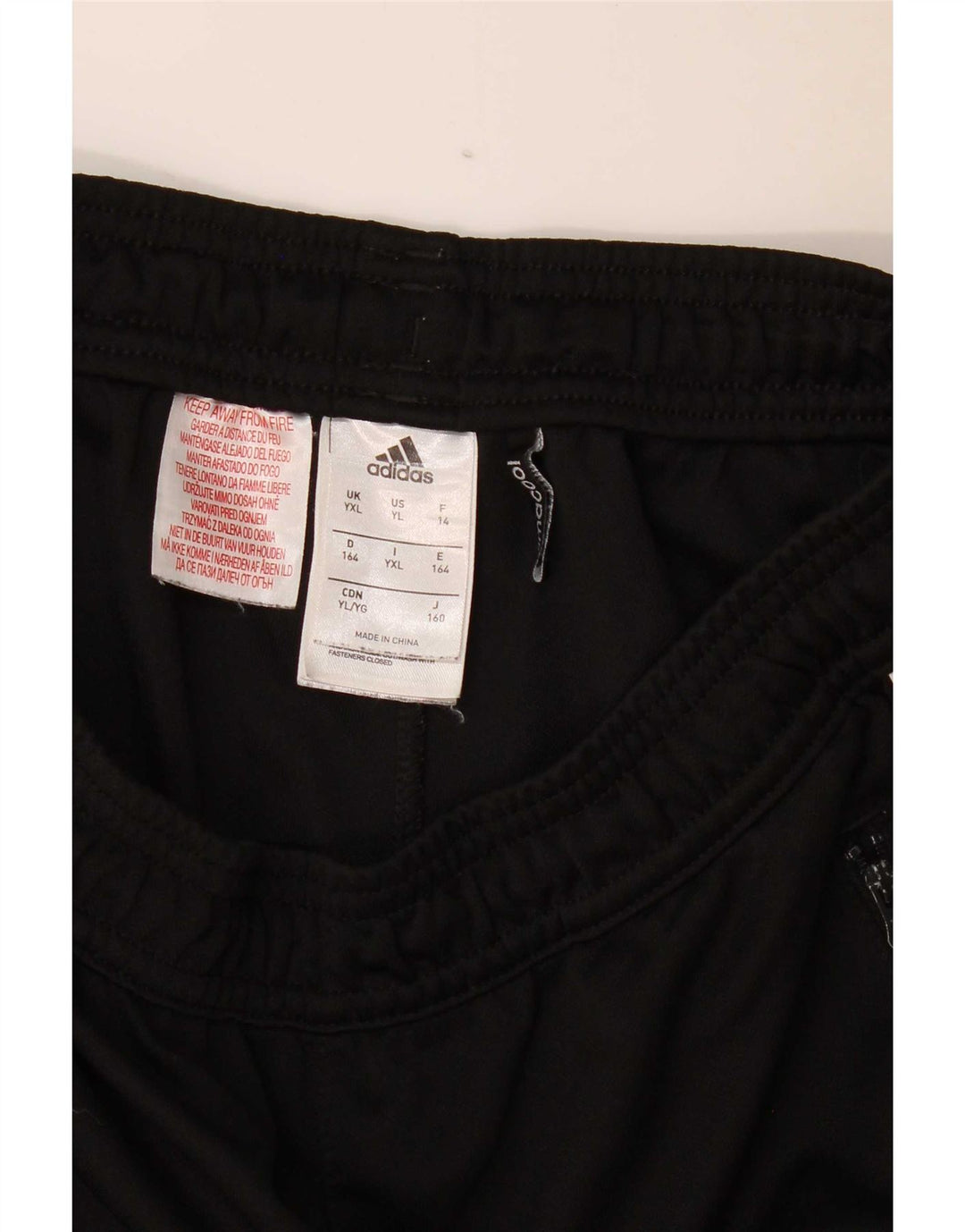 Pantaloni da tuta Adidas Climacool da ragazzo 13-14 anni XL Poliestere nero