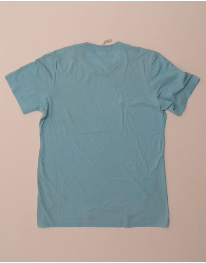 T-shirt grafica da uomo ADIDAS Top piccola in cotone blu