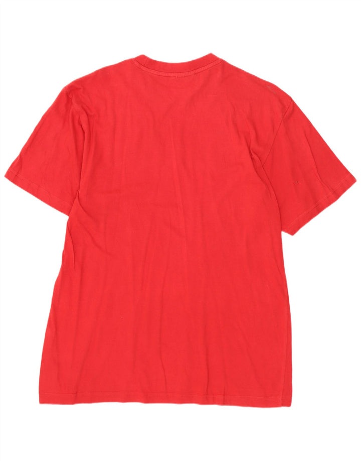 T-shirt grafica da uomo LOTTO Top in cotone rosso medio