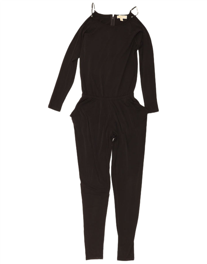 Tuta a maniche lunghe da donna Michael Kors UK 6 XS poliestere nero