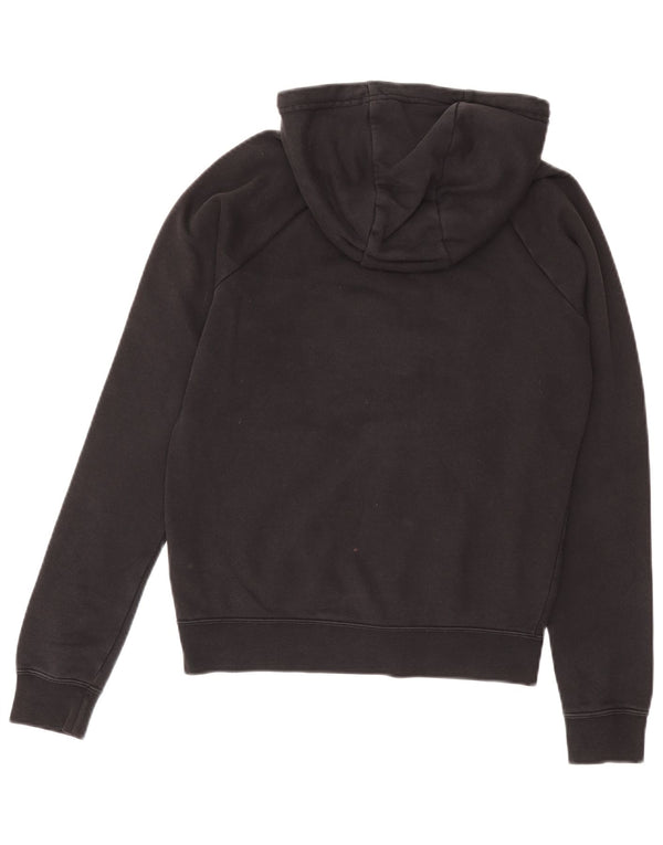 Felpa con cappuccio e zip oversize da donna Nike UK 6 XS cotone nero