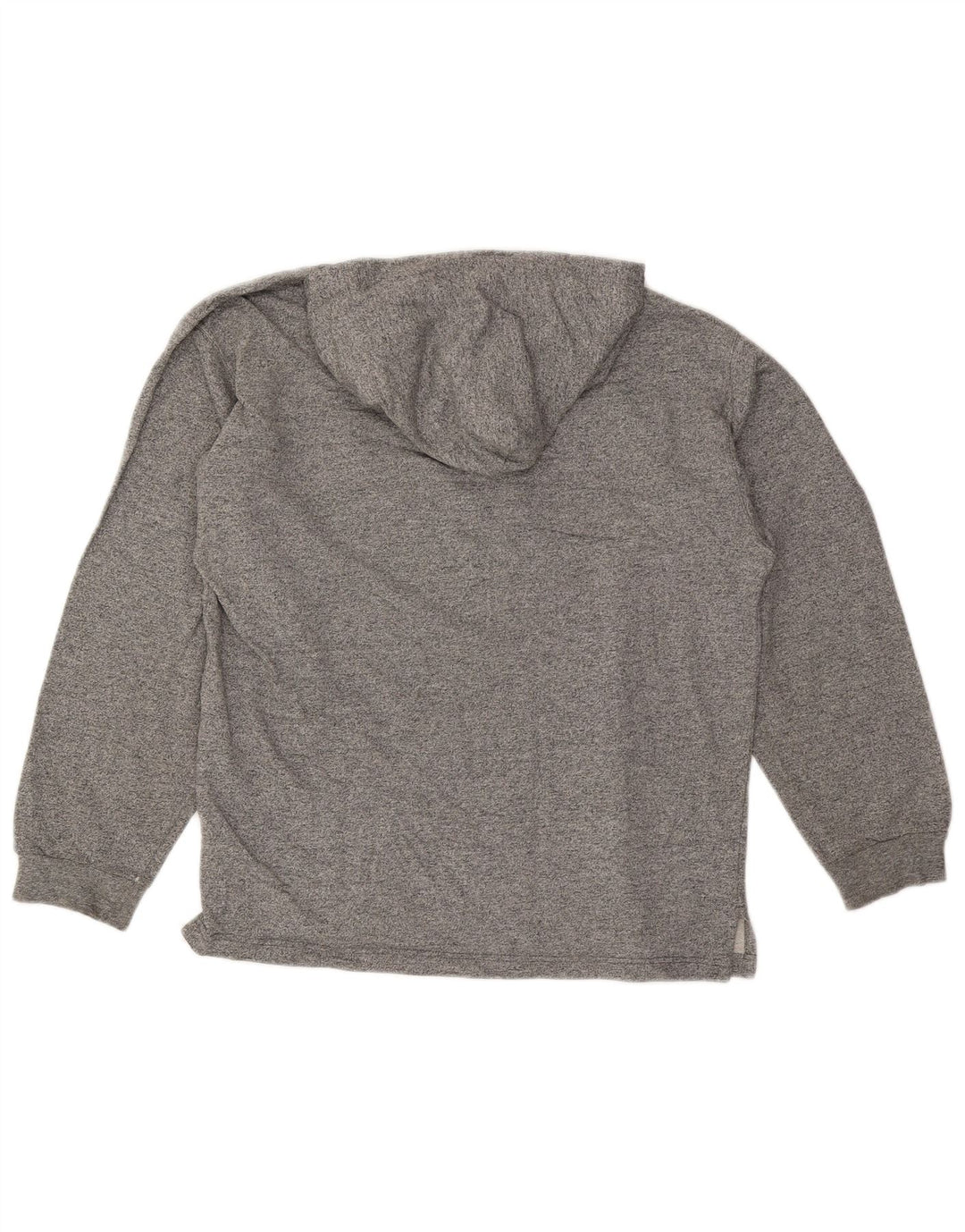 Maglione con cappuccio da uomo CHAMPION, grande cotone chiazzato grigio