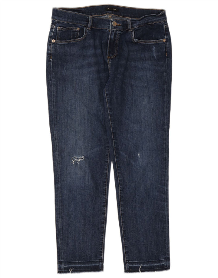 Jeans slim da donna Massimo Dutti EU 38 Small W28 L25 Cotone blu