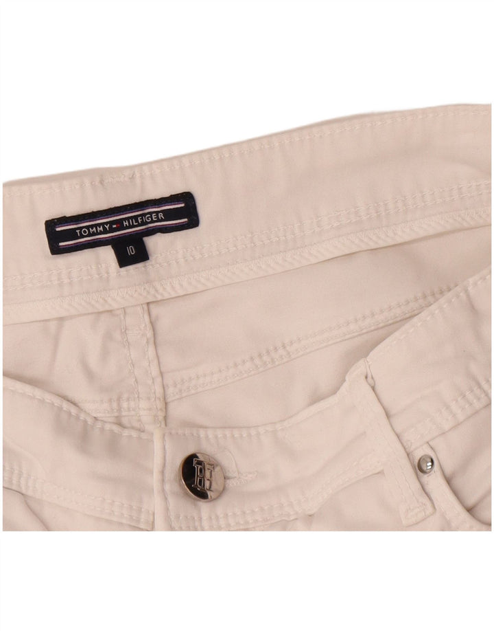 Minigonna da donna Tommy Hilfiger US 10 Large W32 cotone bianco