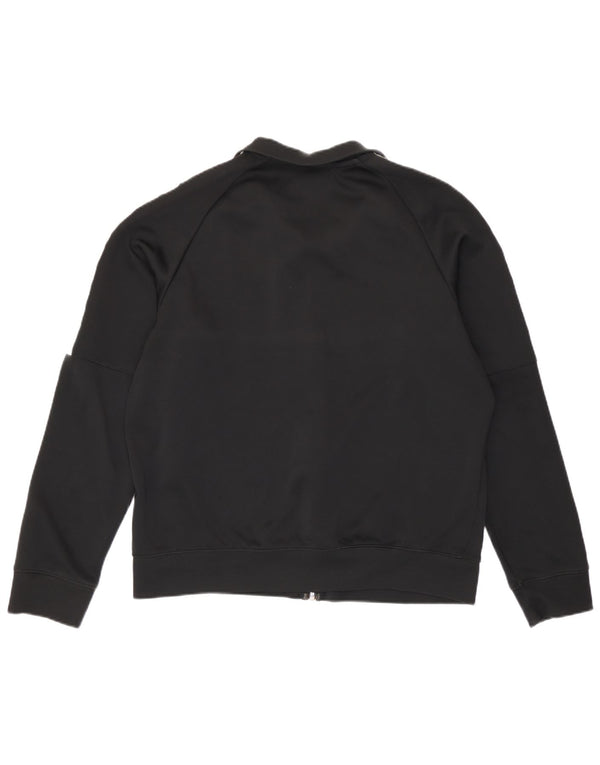 Giacca da tuta da uomo Nike, giacca grande, in poliestere color block nero