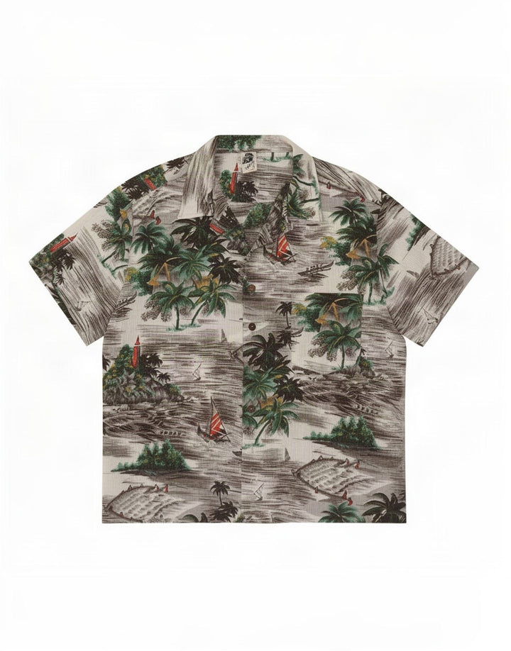Camicia a maniche corte da uomo Kennington grande hawaiana multicolore