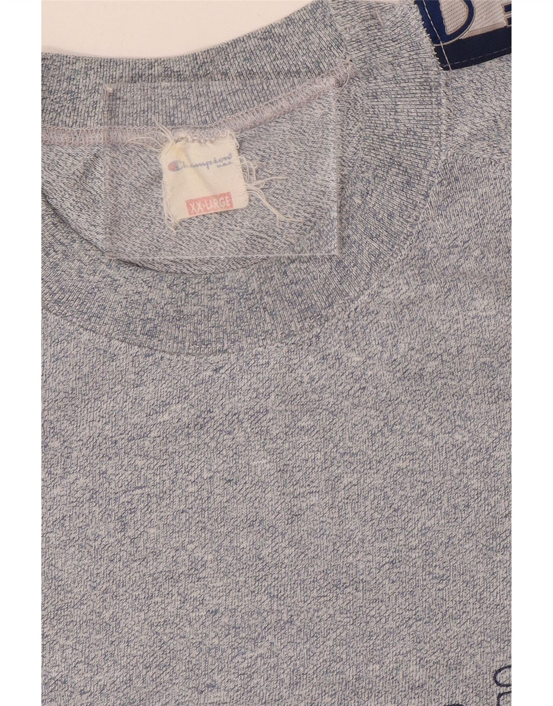 T-shirt grafica da uomo Champion Top 2XL Blu navy chiazzato