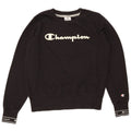 Felpa con grafica da donna CHAMPION Maglione UK 10 Piccolo cotone nero