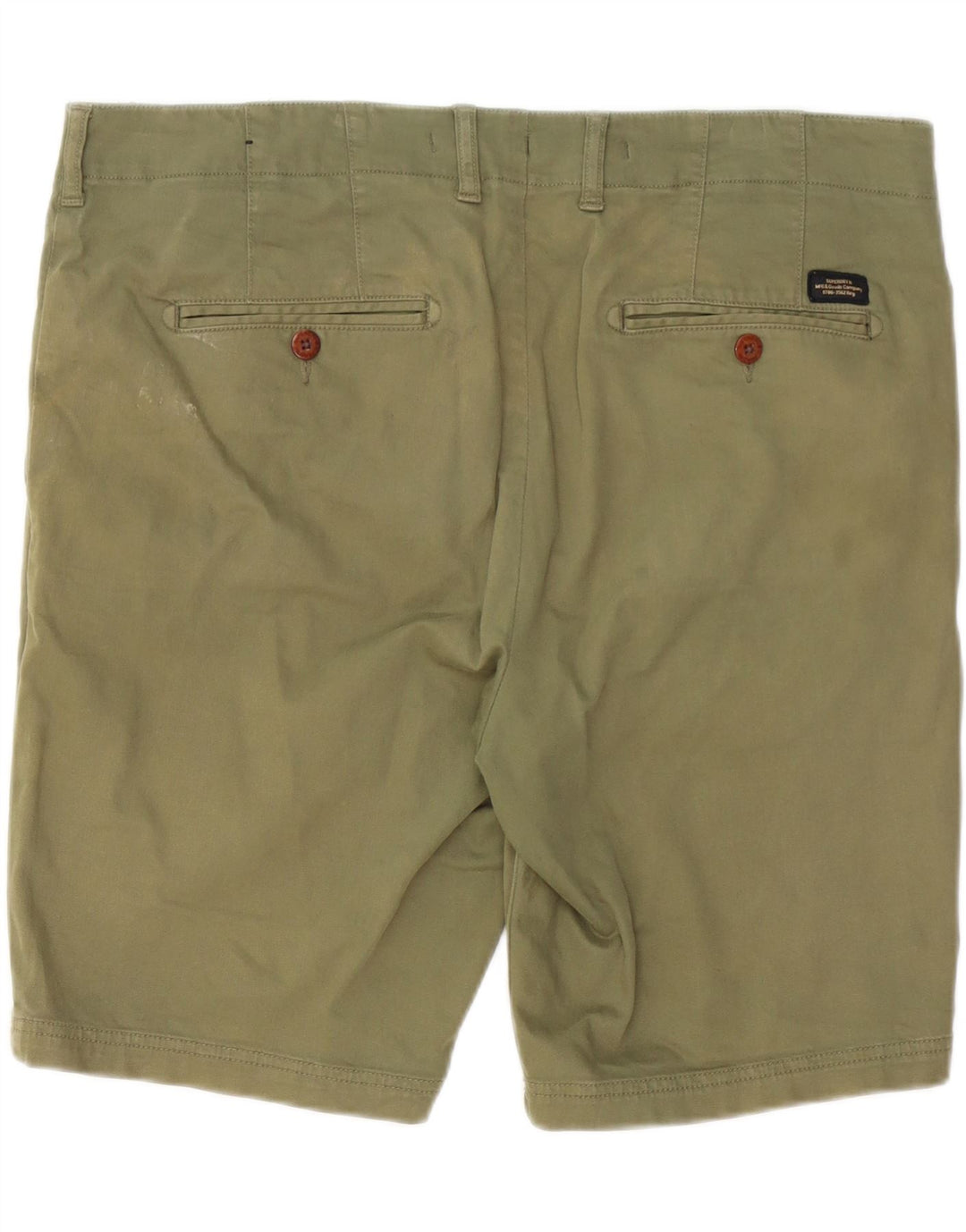 Pantaloncini chino da uomo SUPERDRY W36 grandi cotone kaki