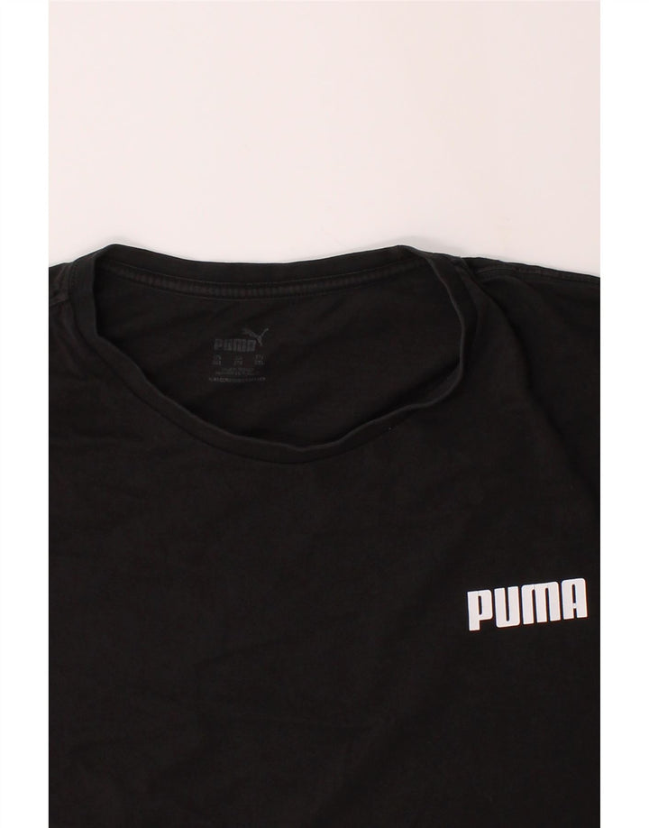 PUMA Mens T-Shirt Top 3XL Black Cotton Vintage Puma and Second-Hand Puma from Messina Hembry 