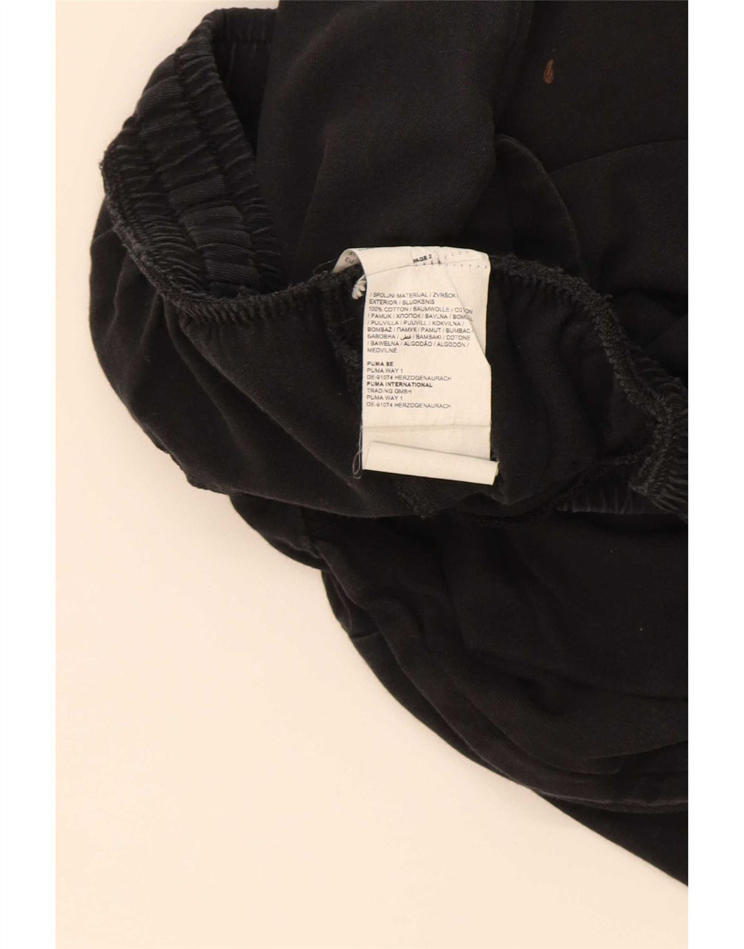 Pantaloncini sportivi grafici da uomo Puma cotone medio nero