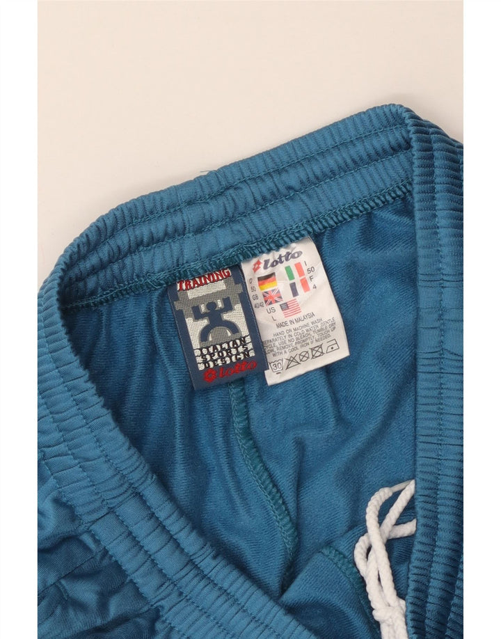 Pantaloni da tuta da uomo Lotto UK 40/42 Large Blu Poliestere