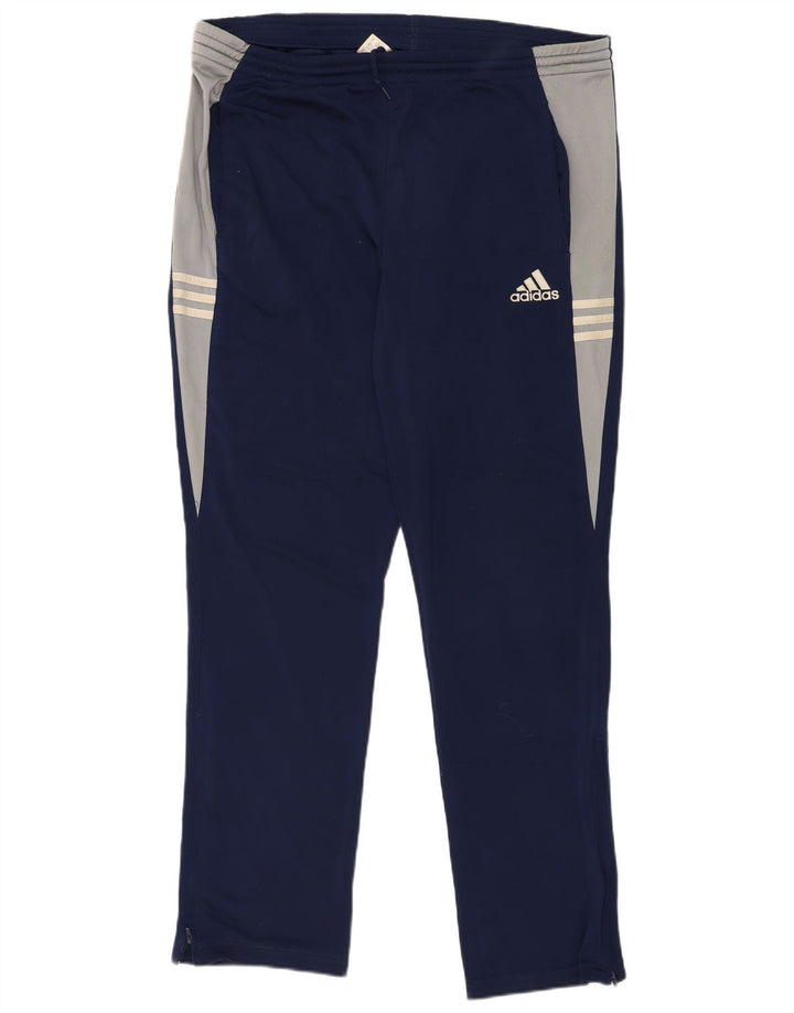 Pantaloni da tuta da uomo Adidas 2XL Poliestere color block blu navy