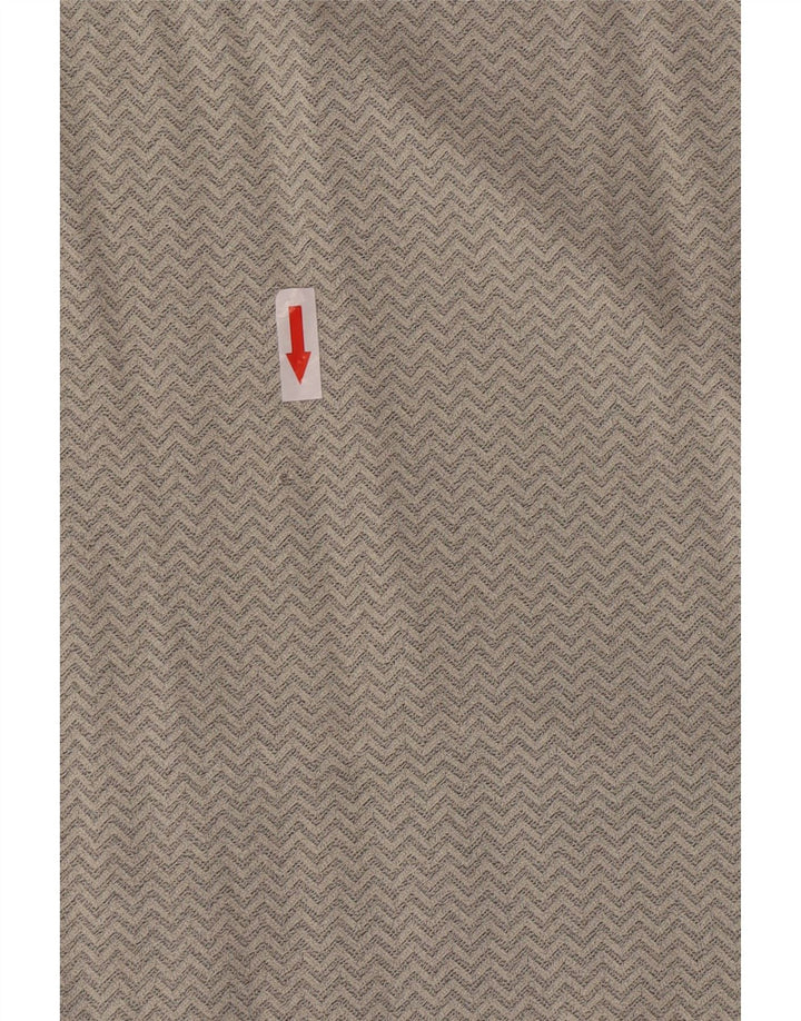 Camicetta da donna Gianfranco Ferre Top UK 16 Large Grey Chevron Viscosa