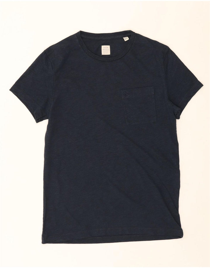 JACK WILLS Mens T-Shirt Top Small Navy Blue Vintage Jack Wills and Second-Hand Jack Wills from Messina Hembry 