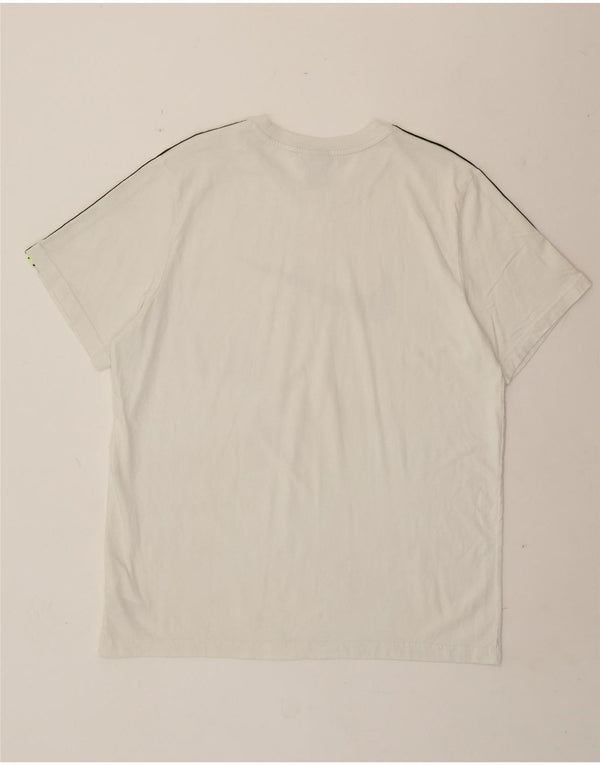 T-shirt grafica da uomo Nike Top XL in cotone bianco sporco
