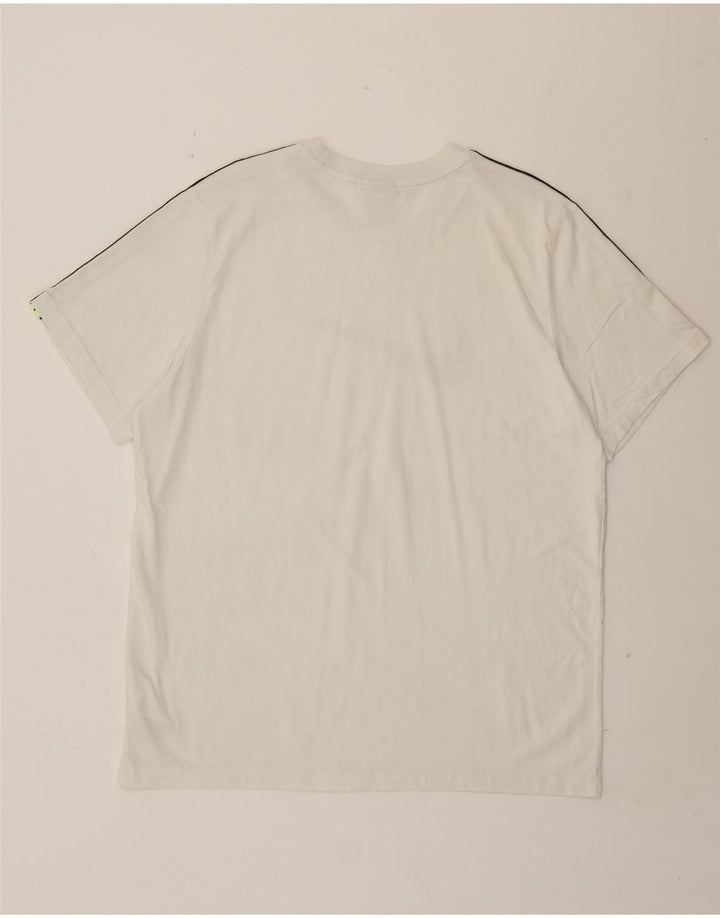 T-shirt grafica da uomo Nike Top XL in cotone bianco sporco