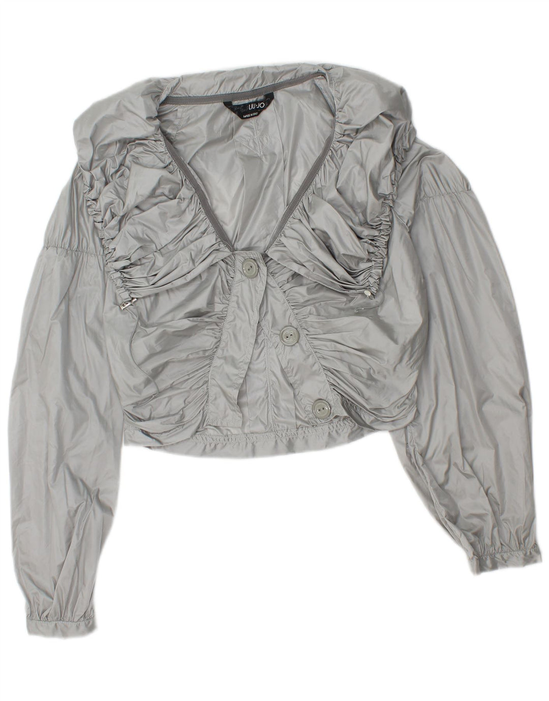 Giacca Bolero Donna LIU JO IT 40 Small Grigio Poliammide