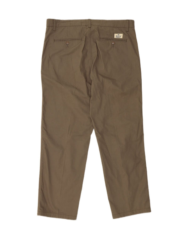 Pantaloni chino dritti da uomo AVIREX W34 L28 cotone kaki