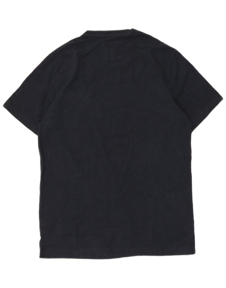 Crew Clothing T-shirt da uomo Top in cotone blu navy medio