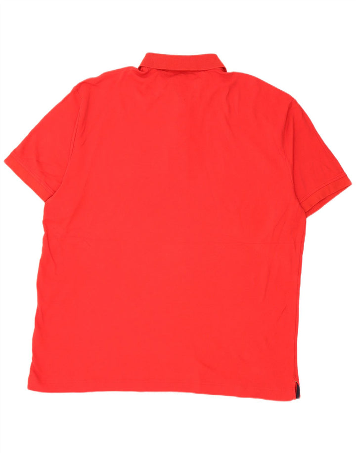 Polo da uomo Tommy Hilfiger XL in cotone rosso