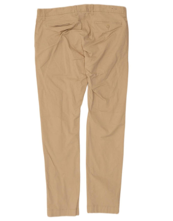 J. CREW Mens Slim Chino Trousers W34 L32  Beige Cotton