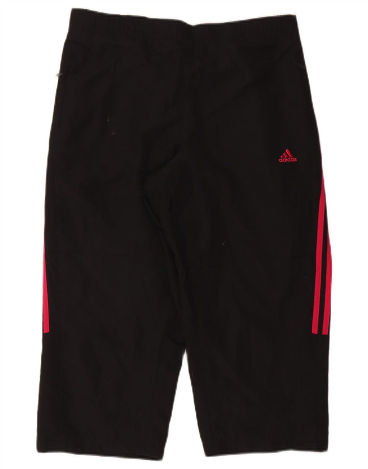 Pantaloni da tuta Adidas Capri da donna UK 16 Large Nero Poliestere