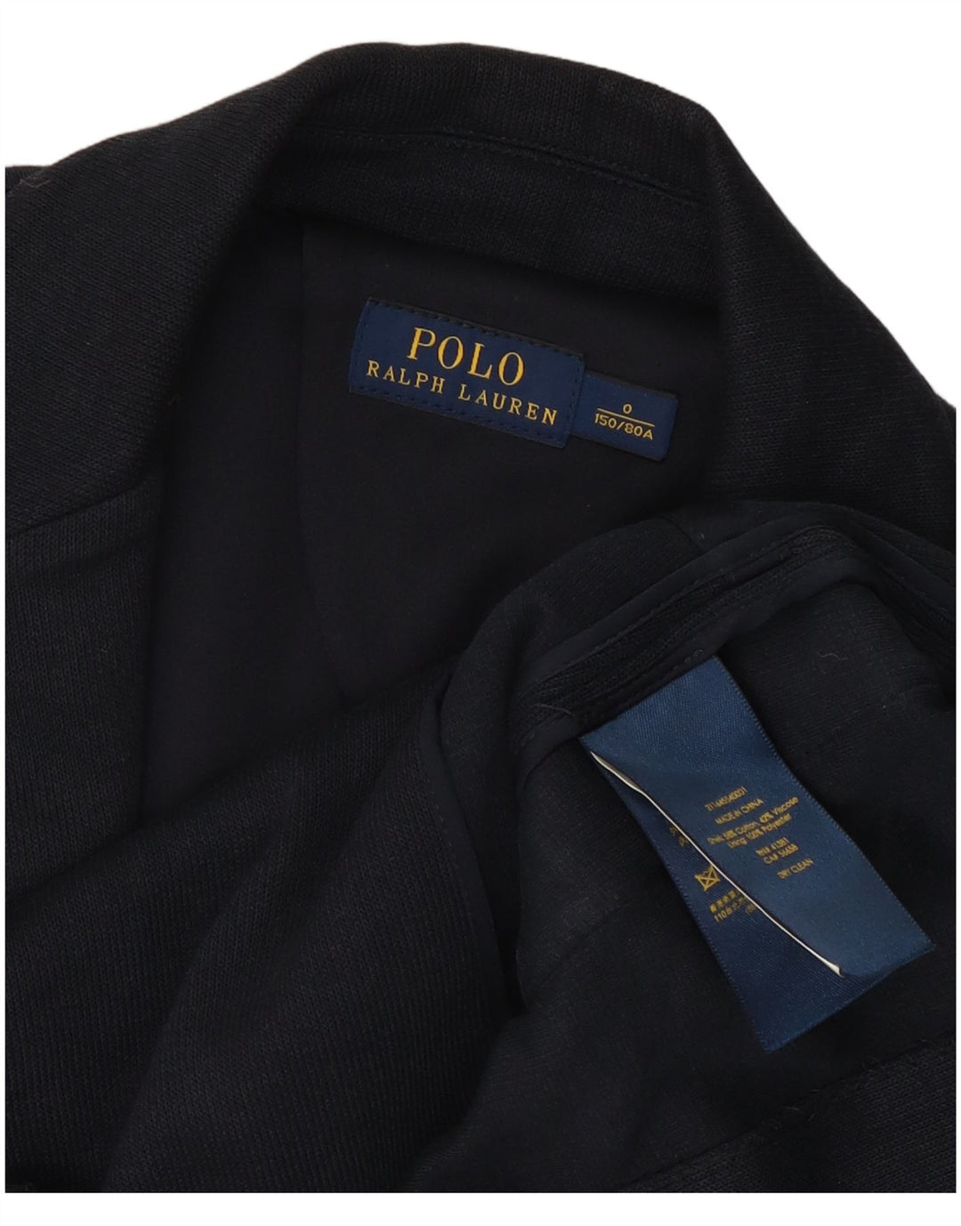 Giacca blazer a 2 bottoni da donna Polo Ralph Lauren US 0 XS cotone blu navy
