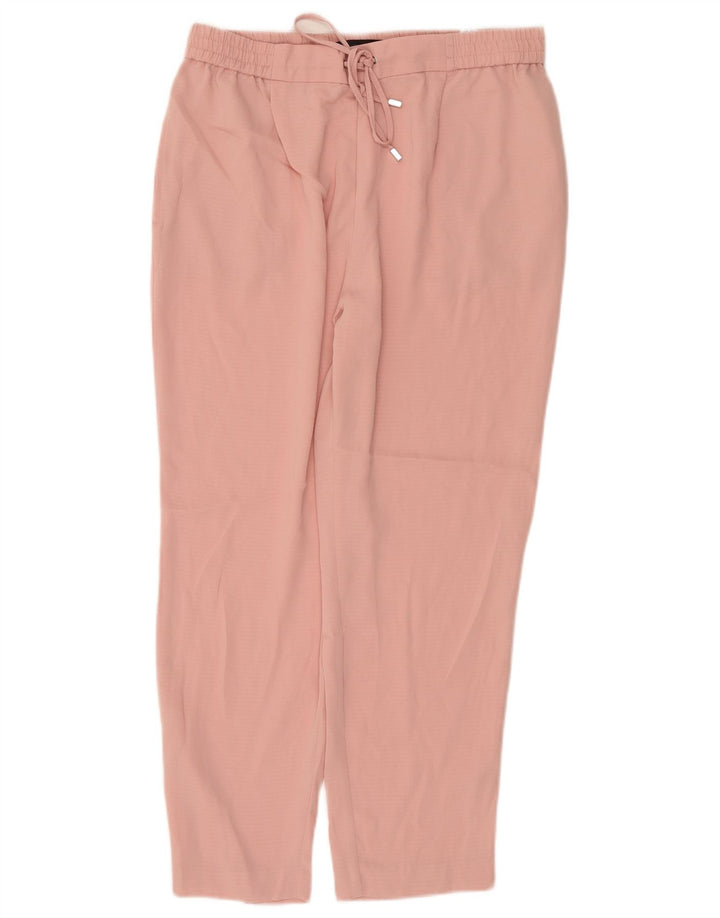 Pantaloni casual dritti da donna Zara grandi W30 L26 poliestere rosa
